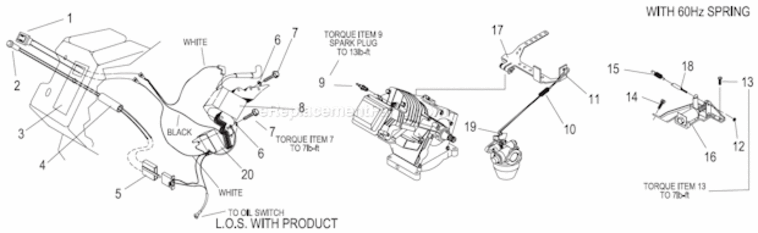 Page G Diagram and Parts List for 0042761  Generac Generator