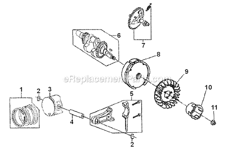 Page C Diagram and Parts List for 0057900  Generac Generator