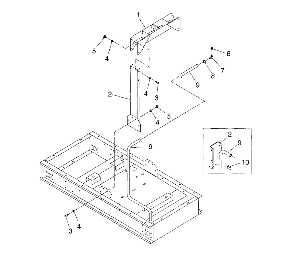 Center Lift Diagram and Parts List for 4058-1  Generac Generator