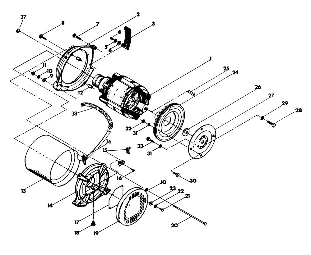 Generator Diagram and Parts List for 9348-3  Generac Generator