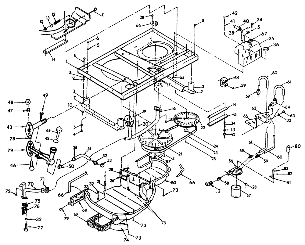 Base And Pulley Diagram and Parts List for 9231-0  Generac Generator