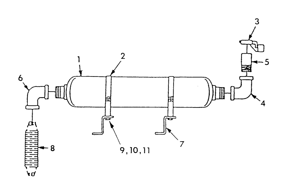 Exhaust Muffler Diagram and Parts List for 9303-2  Generac Generator