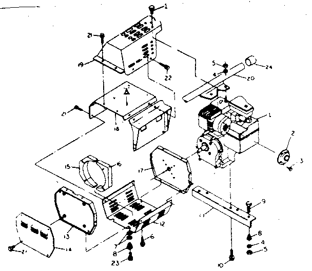 Alternator Diagram and Parts List for 8749  Generac Generator