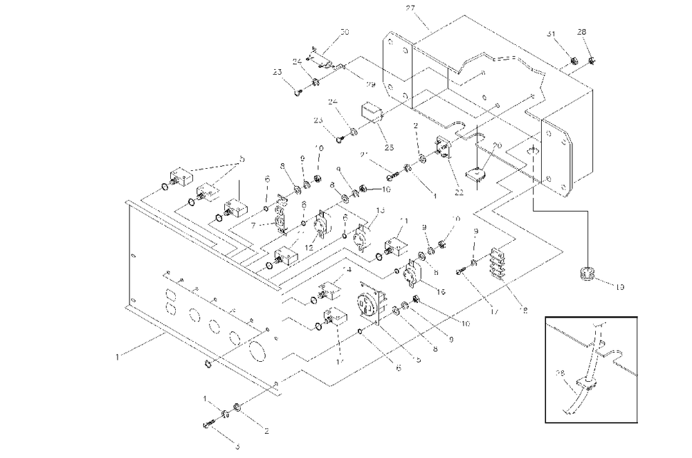 Control Panel Diagram and Parts List for SE10000 (1339-0)(1339-0) Generac Generator