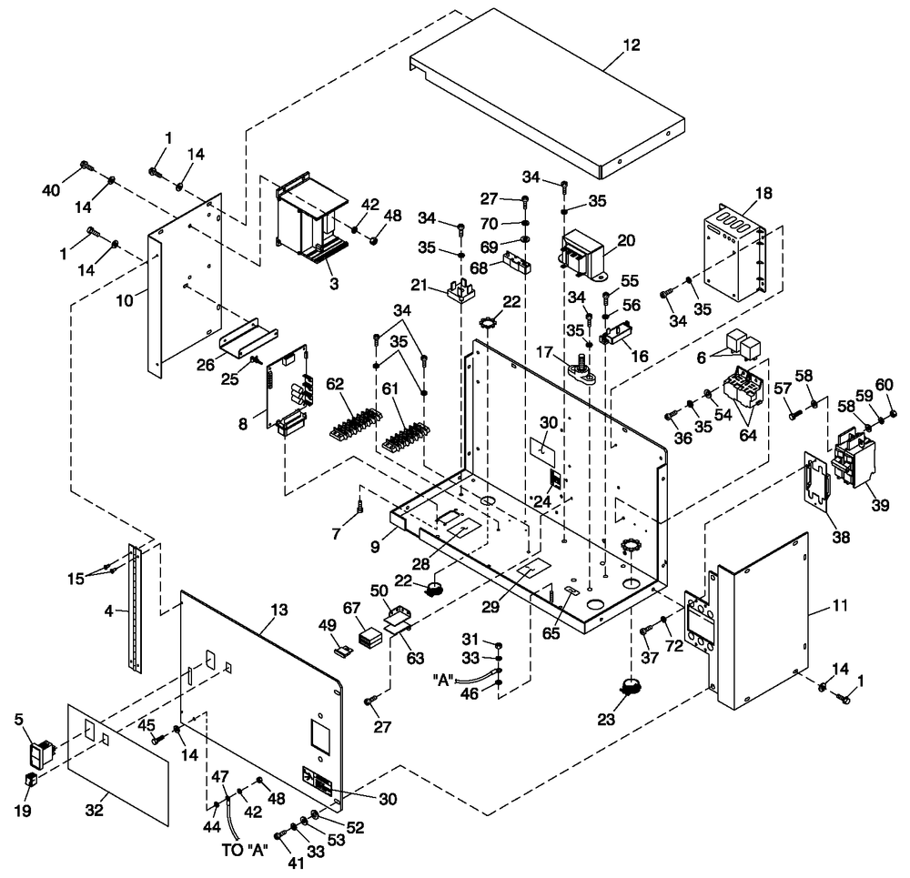Ev Control Panel 2.5l Cpl Diagram and Parts List for QT02025AVAN (4168434 - 4185284)(2005) Generac Generator