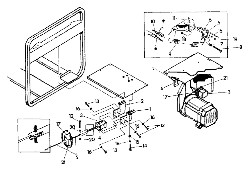 Idle Control (10/95) Diagram and Parts List for R-8000 (9288-2)(9288-2) Generac Generator