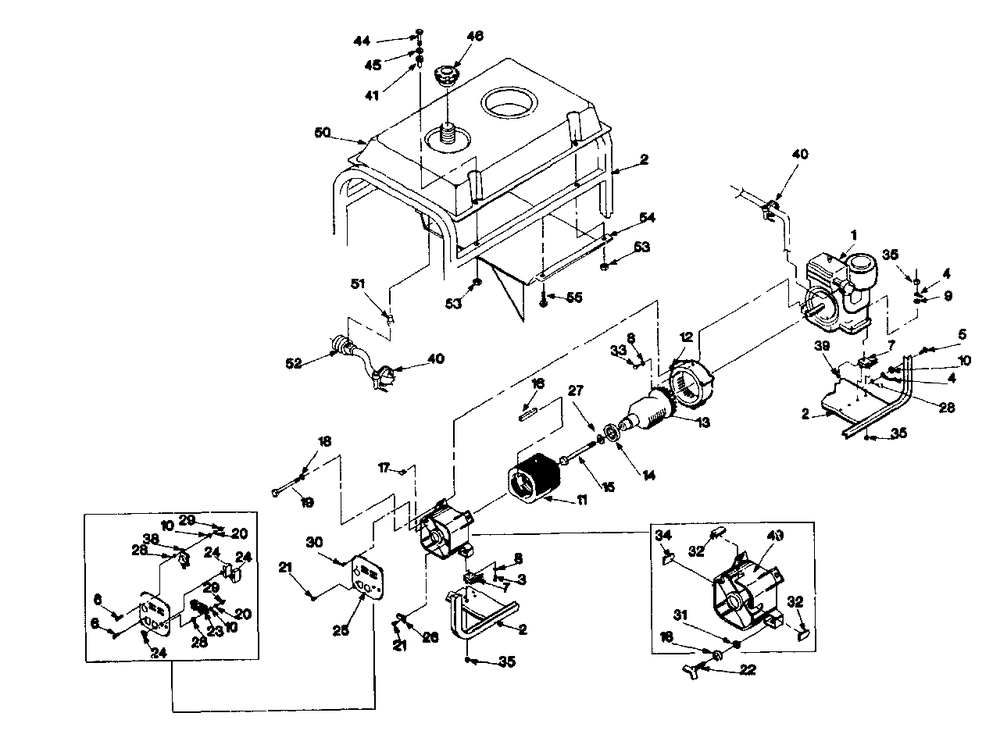 Generator 3zc12b Diagram and Parts List for 3ZC12B (9569-0)(9569-0) Generac Generator
