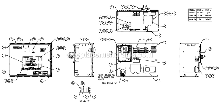 Av R200b 1800rpm 4.2l Diagram and Parts List for QT04842GNANR (6099630)(2016) Generac Generator