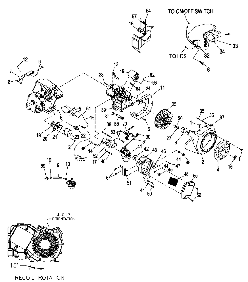 Xg410 Engine Trim (0h4024) Diagram and Parts List for XG7000 (5694391 - 6222828)(2011) Generac Generator