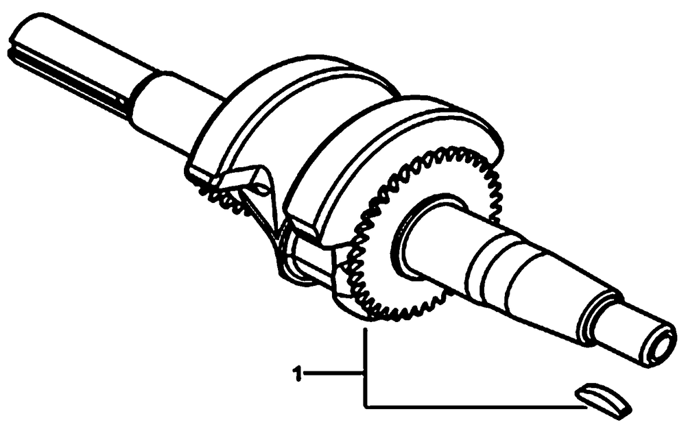 Crankshaft Assy Diagram and Parts List for 0059911 (7363389 - 7363816)(2012) Generac Generator