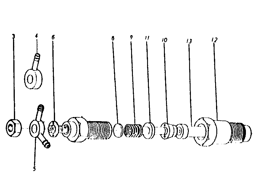 Nozzle Holder Diagram and Parts List for 1008-D  Generac Welder