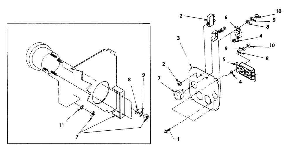 Control Panel (Part 1) Diagram and Parts List for 9307-1  Generac Generator