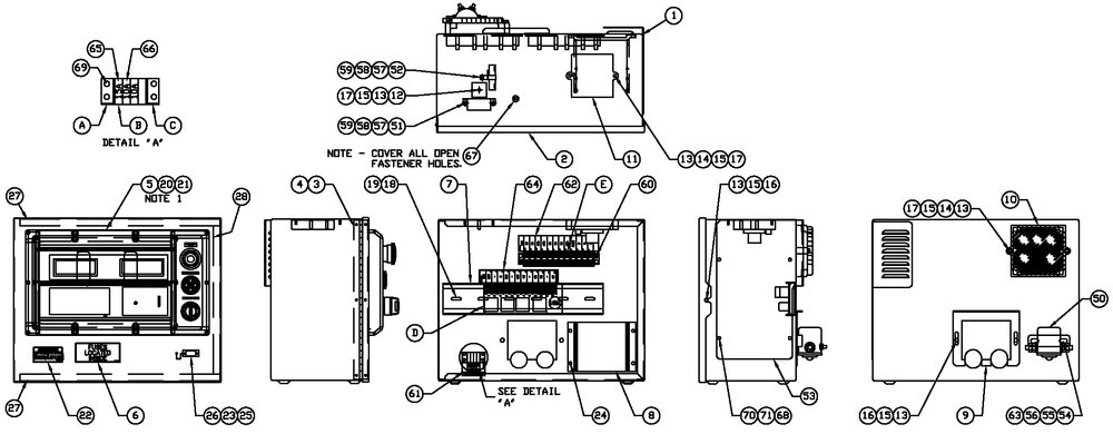 H Panel 2a Battery Charger Diagram and Parts List for BT08046ANSN (4306V20488)(2006) Generac Generator