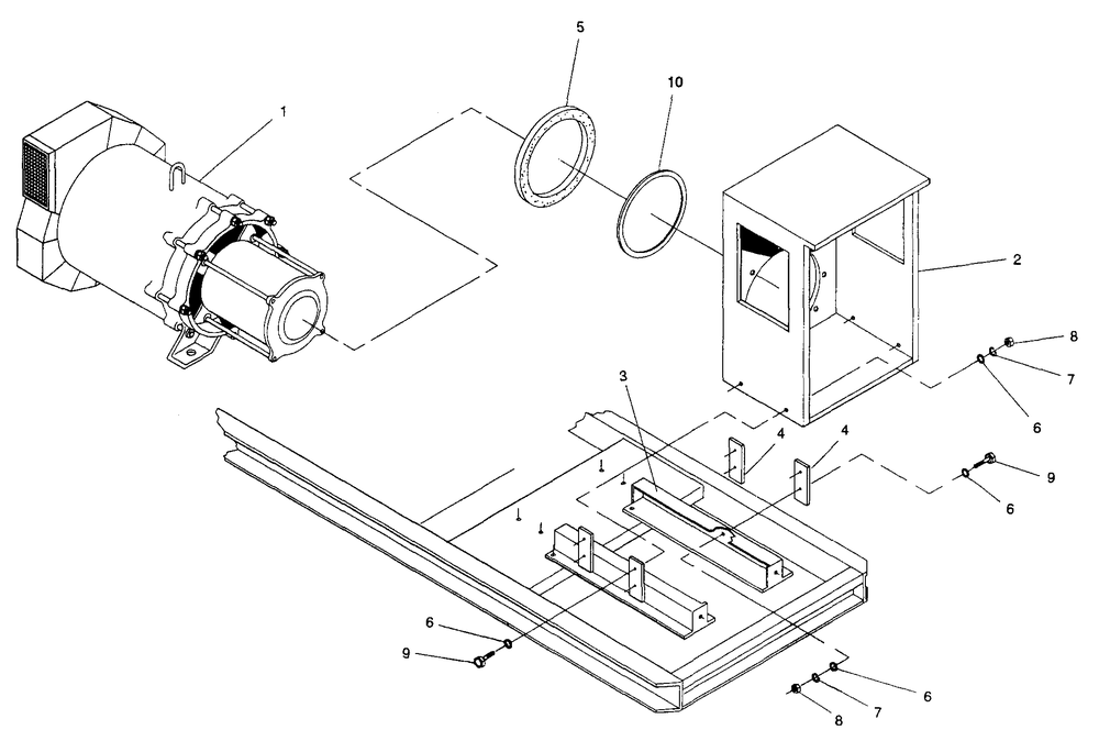 Connection Box Diagram and Parts List for 4588-0  Generac Generator