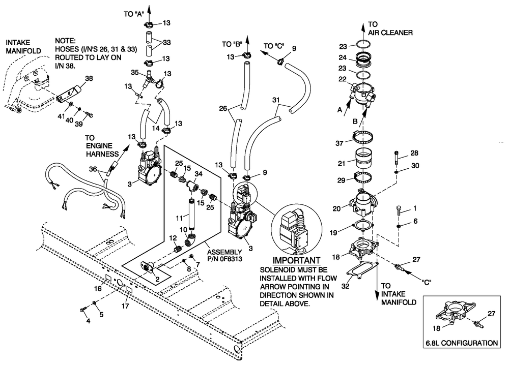 Fuel Natural Gas Ford 5.4l 80kw, 5.4l And 6.8l 100kw Diagram and Parts List for QT08054AVSN (4368776 - 4508832)(2006) Generac Generator