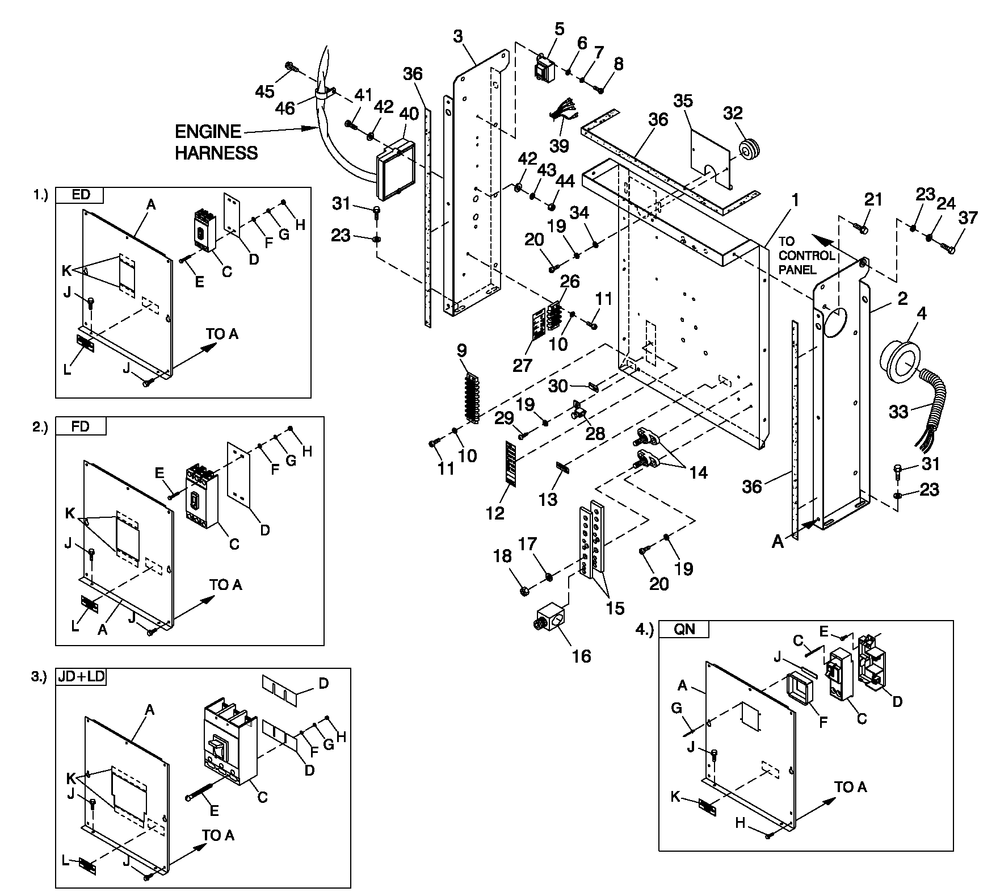 Cpl C2 And C4 Flex Hsb Diagram and Parts List for 0052620 (4362178 - 4402530)(2006) Generac Generator