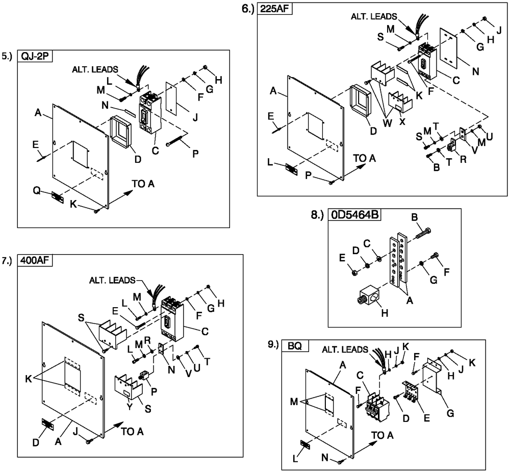 Cpl C2 And C4 Flex Hsb Diagram and Parts List for QT04524AVSN (4361366 - 4407203)(2006) Generac Generator