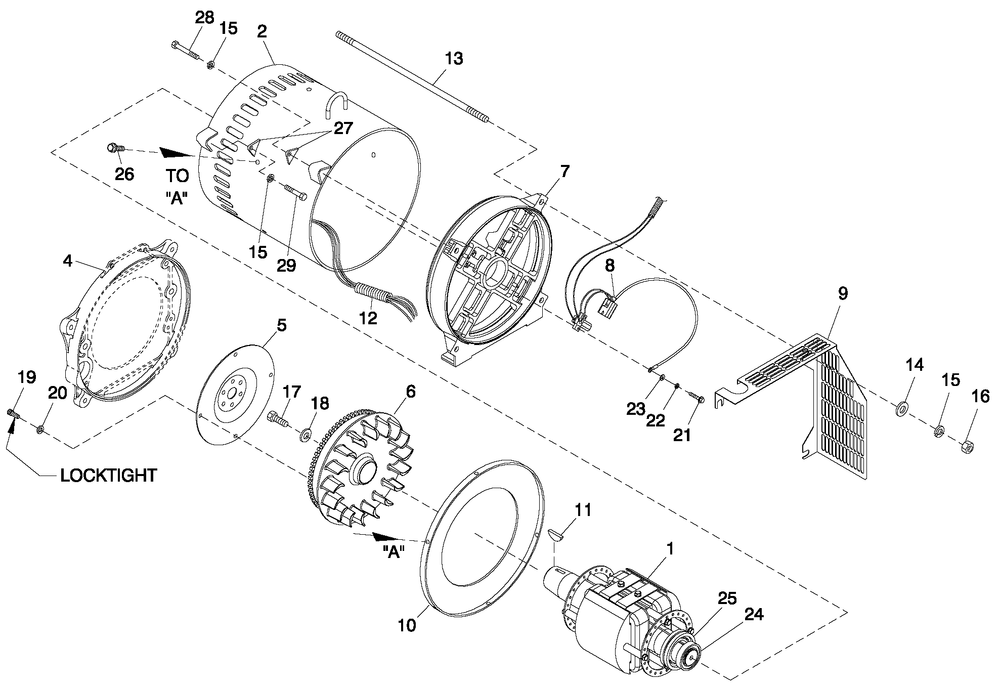 Cpl Alternator Direct Excitation Diagram and Parts List for BT06030ANSN (3808V29819 - 4308V30688)(2008) Generac Generator