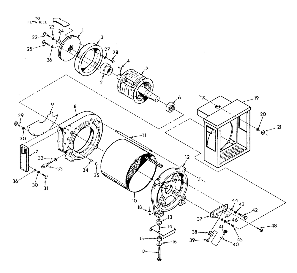 Generator Diagram and Parts List for 9303-4  Generac Generator