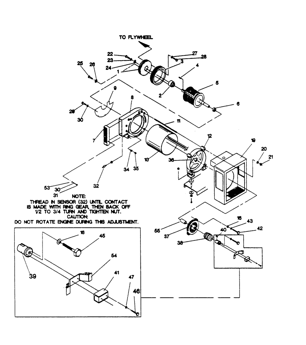 Generator Diagram and Parts List for 9604-2  Generac Generator