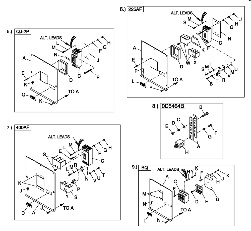 Cpl C2 And C4 Flex Hsb Diagram and Parts List for 0052590 (4362167 - 4407219)(2006) Generac Generator
