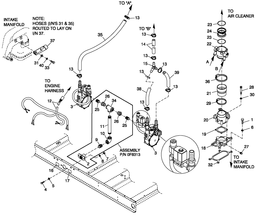 Fuel Natural Gas G3 6.8l 100kw Diagram and Parts List for QT08054ANNNA (4842570 - 4862749)(2007) Generac Generator