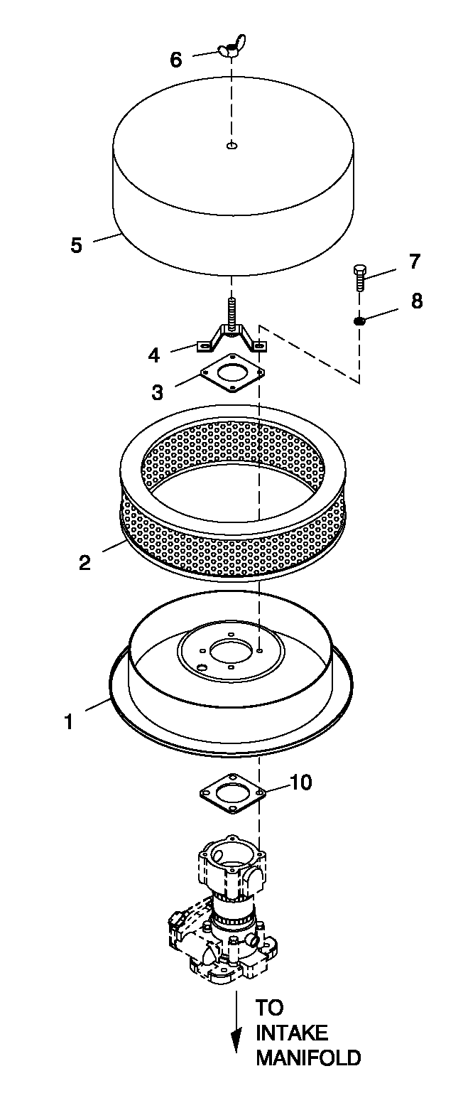 Air Cleaner 3.9l Chrysler - C2 Diagram and Parts List for 0052210 (4254584 - 4273668)(2005) Generac Generator