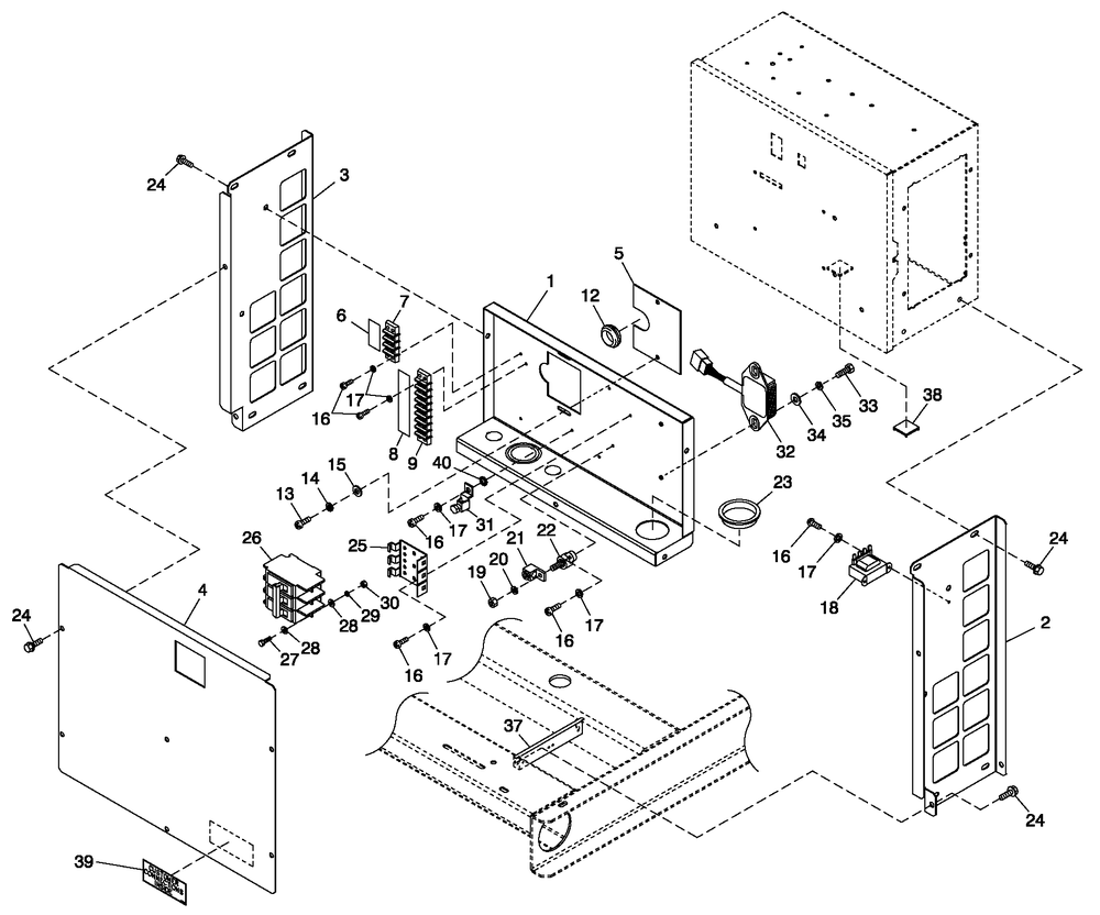 Connection Box Spl Parts Diagram and Parts List for QT02015ANAN (4299342 - 4407867)(2006) Generac Generator