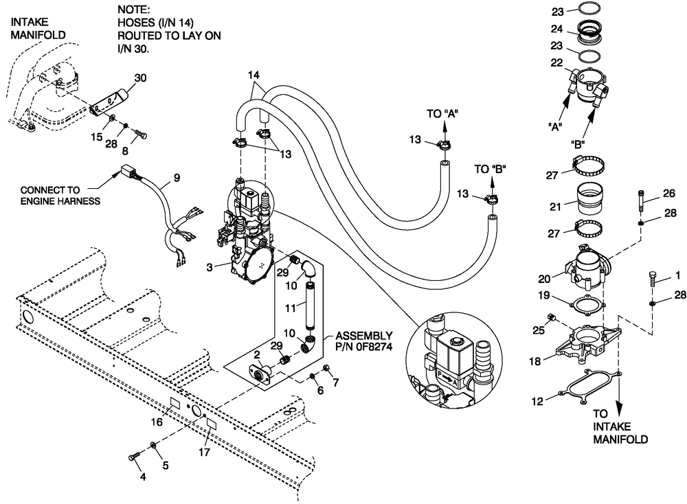 Fuel Natural Gas 6.8l 4 Pole Diagram and Parts List for QT07068AVSY (5181404 - 5210978)(2008) Generac Generator