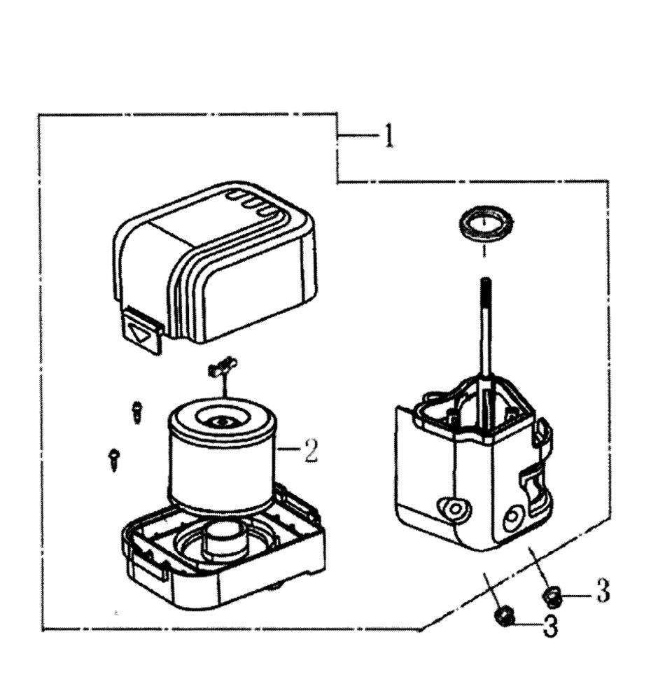 Air Cleaner Diagram and Parts List for 006023-0  Generac Pressure Washer
