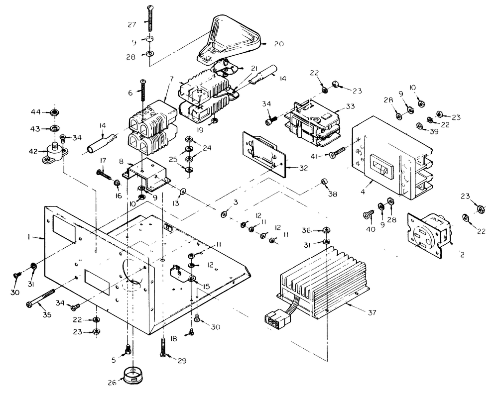 Generator Panel Diagram and Parts List for 6872-3  Generac Generator