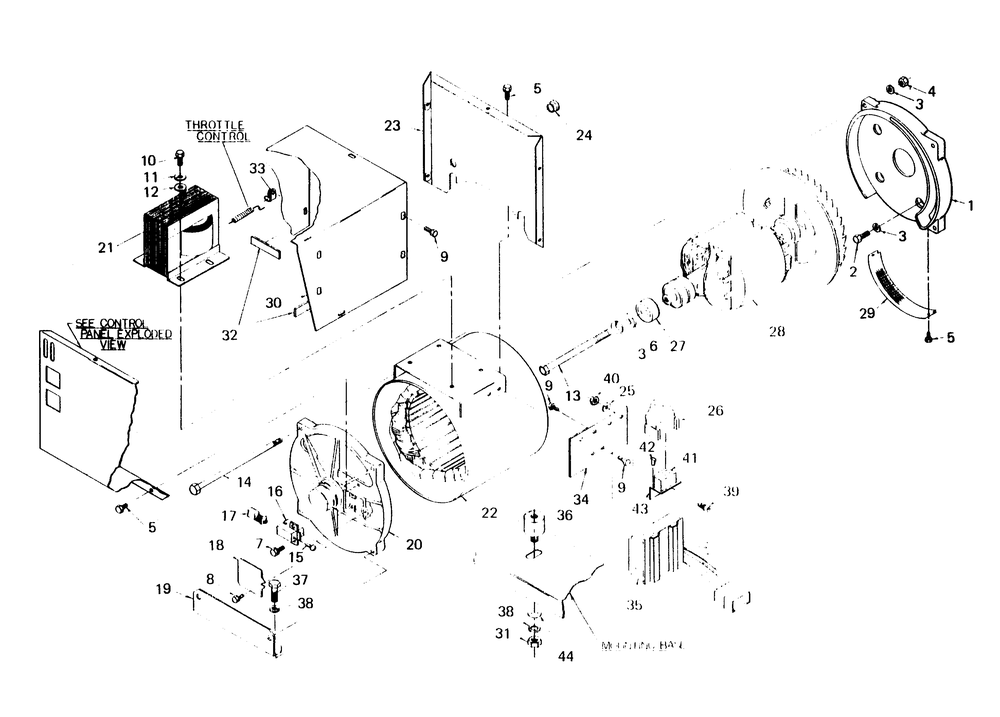 Alternator 1 Diagram and Parts List for 6982-0  Generac Welder