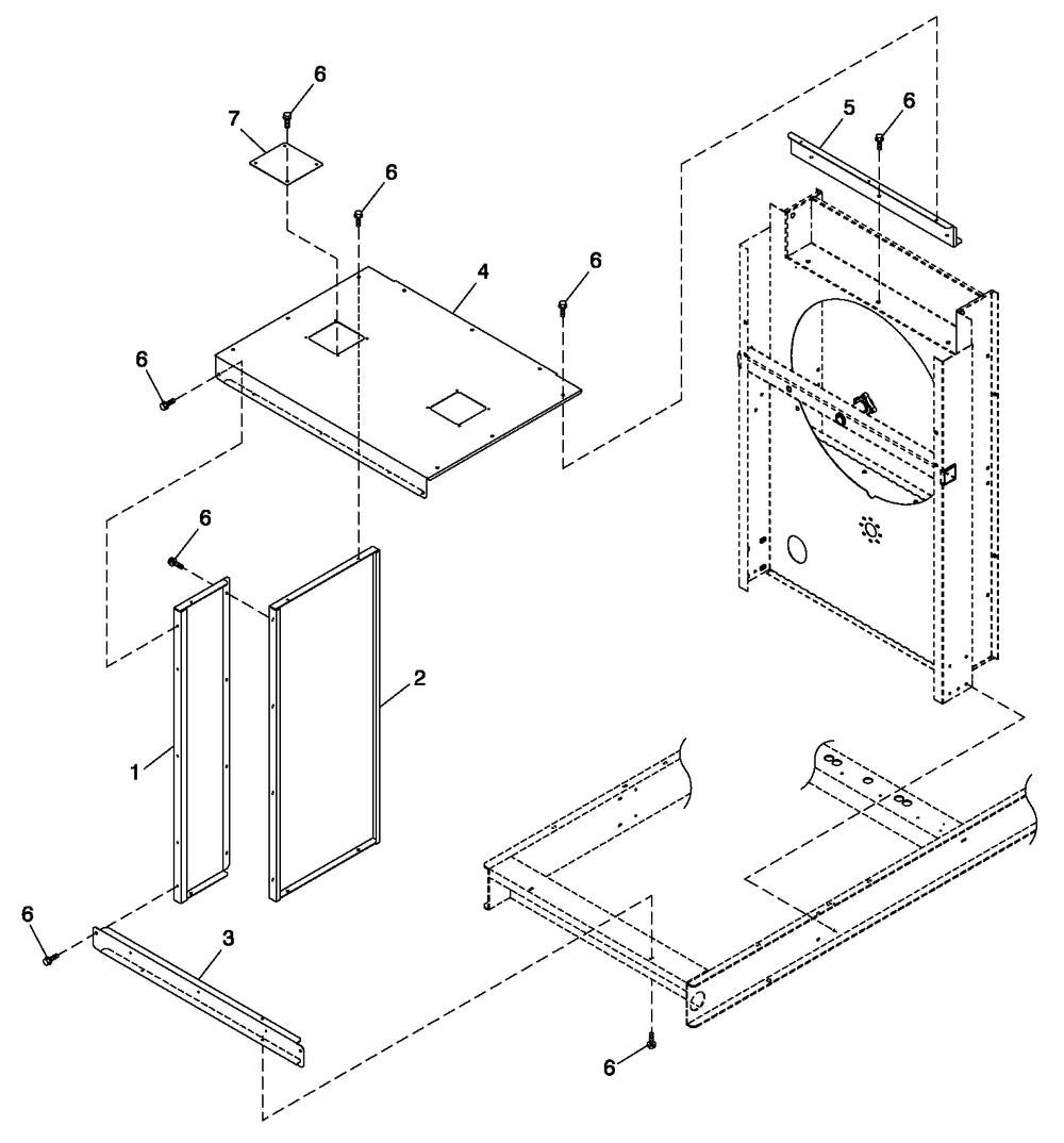 C5 Cooling System Fan Drive Diagram and Parts List for QT15068AVNYA (5825782)(2010) Generac Generator