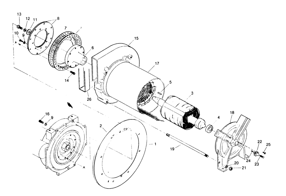Weld/Power Generator Diagram and Parts List for 8248-1  Generac Welder