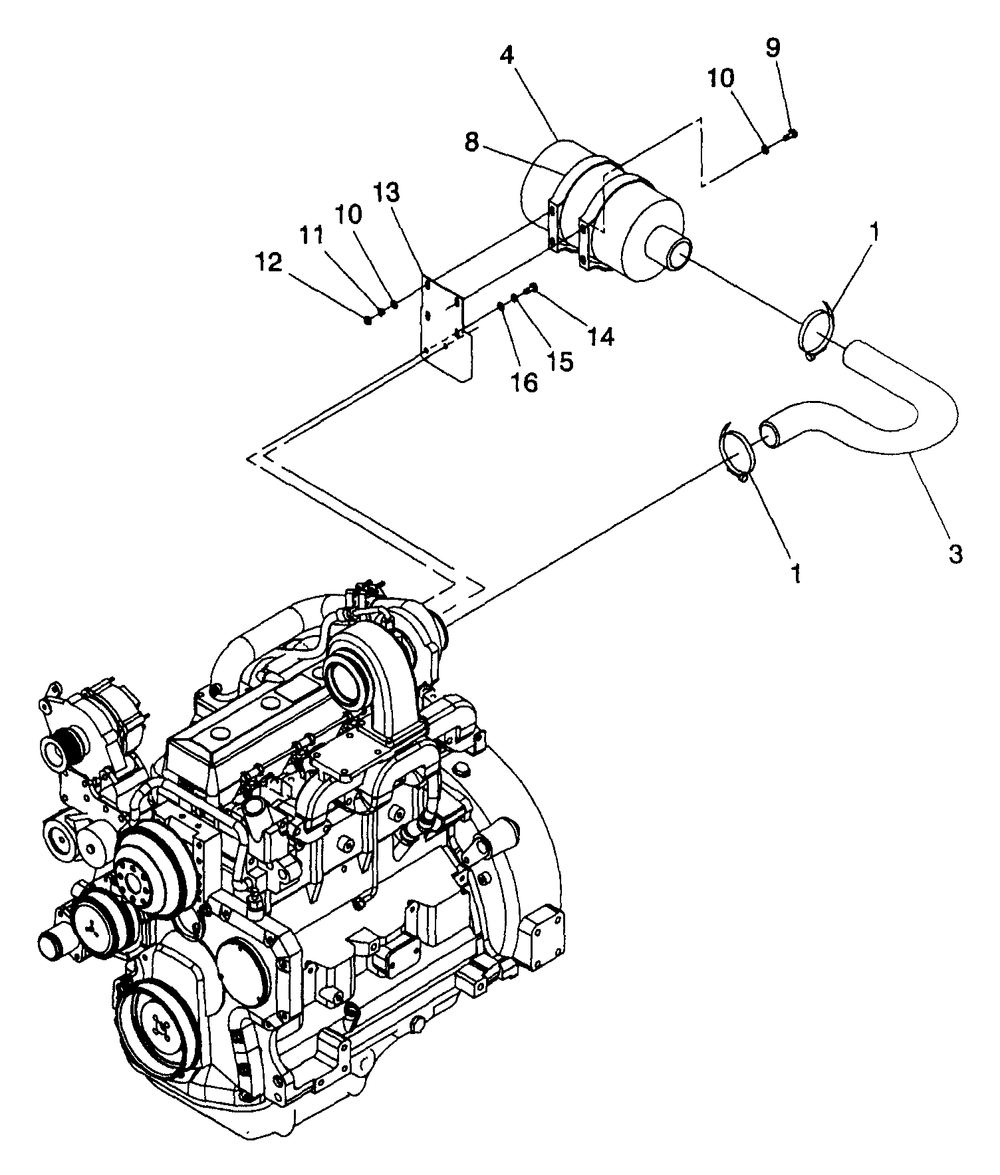 Air Cleaner Diagram and Parts List for 4061-0  Generac Generator