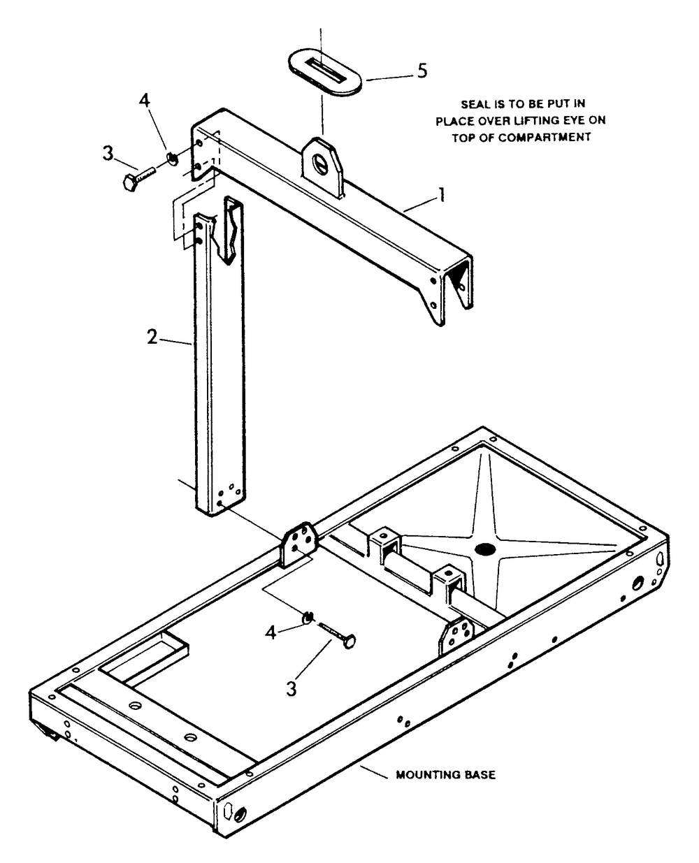 Center Lift Diagram and Parts List for 9134-4  Generac Generator
