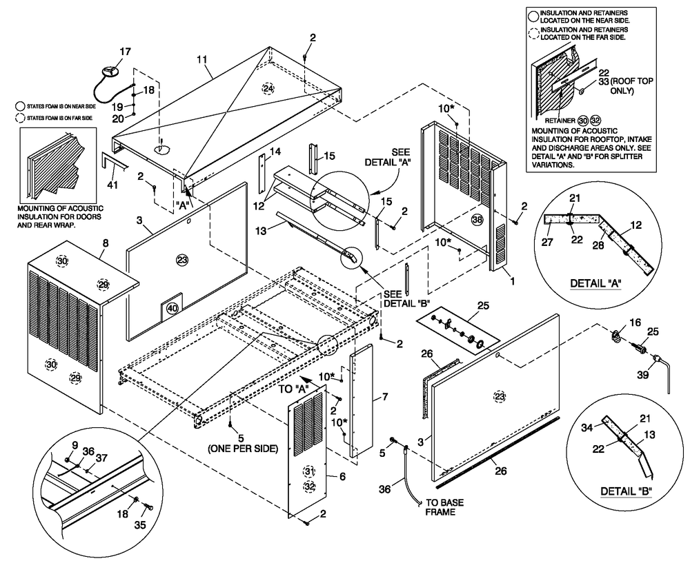 Enclosure C2 Diagram and Parts List for ET04524ANSN (5632859 - 5781974)(2010) Generac Generator