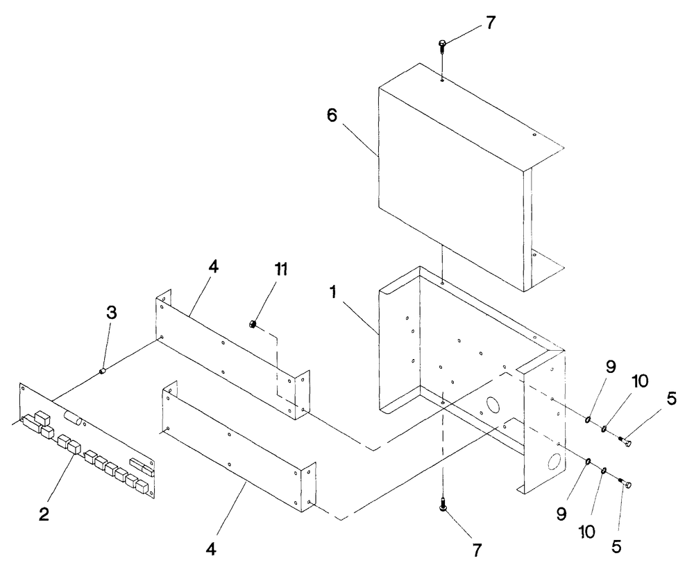 Surface Mount Diagram and Parts List for 4089-0  Generac Generator