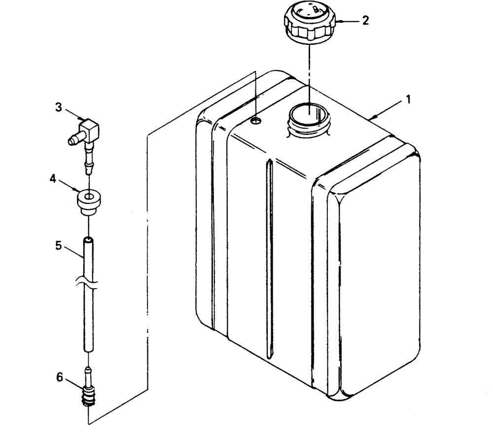 Fuel Tank Diagram and Parts List for 8341-0  Generac Generator