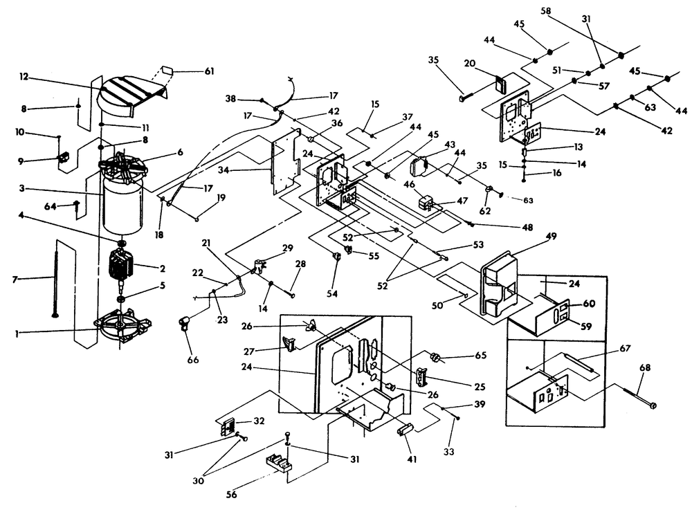 Alternator And Panel Diagram and Parts List for 9592-2  Generac Generator