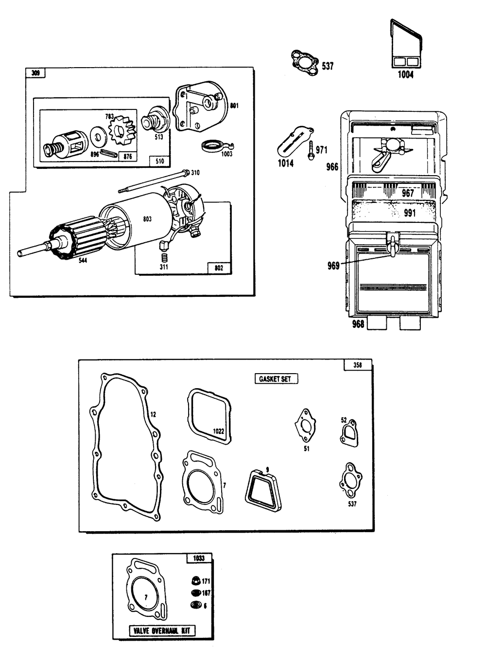 Engine (Part 2) Diagram and Parts List for 9007-1  Generac Generator