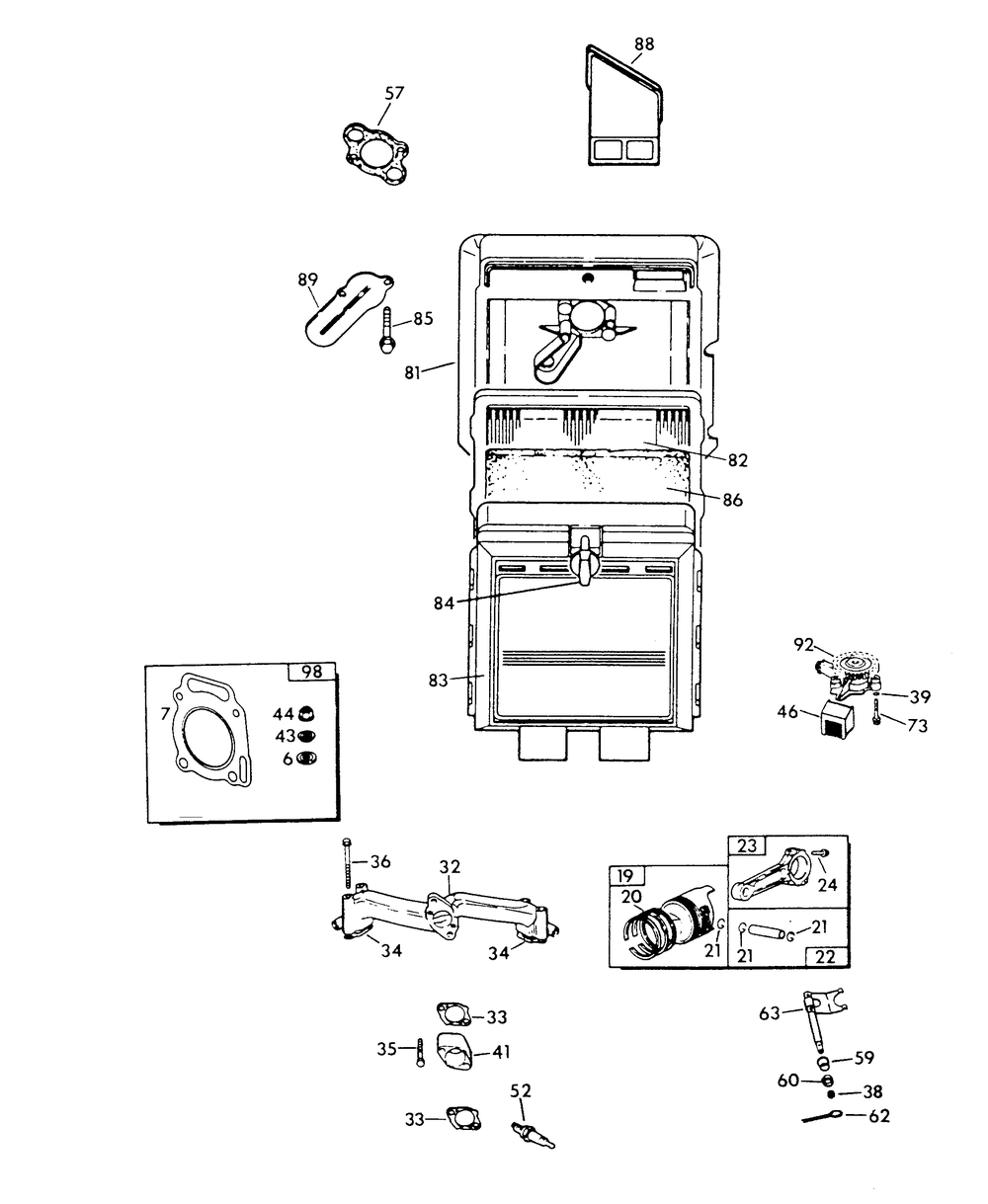 V-Twin Engine Parts (Part 3) Diagram and Parts List for 9424-0  Generac Generator