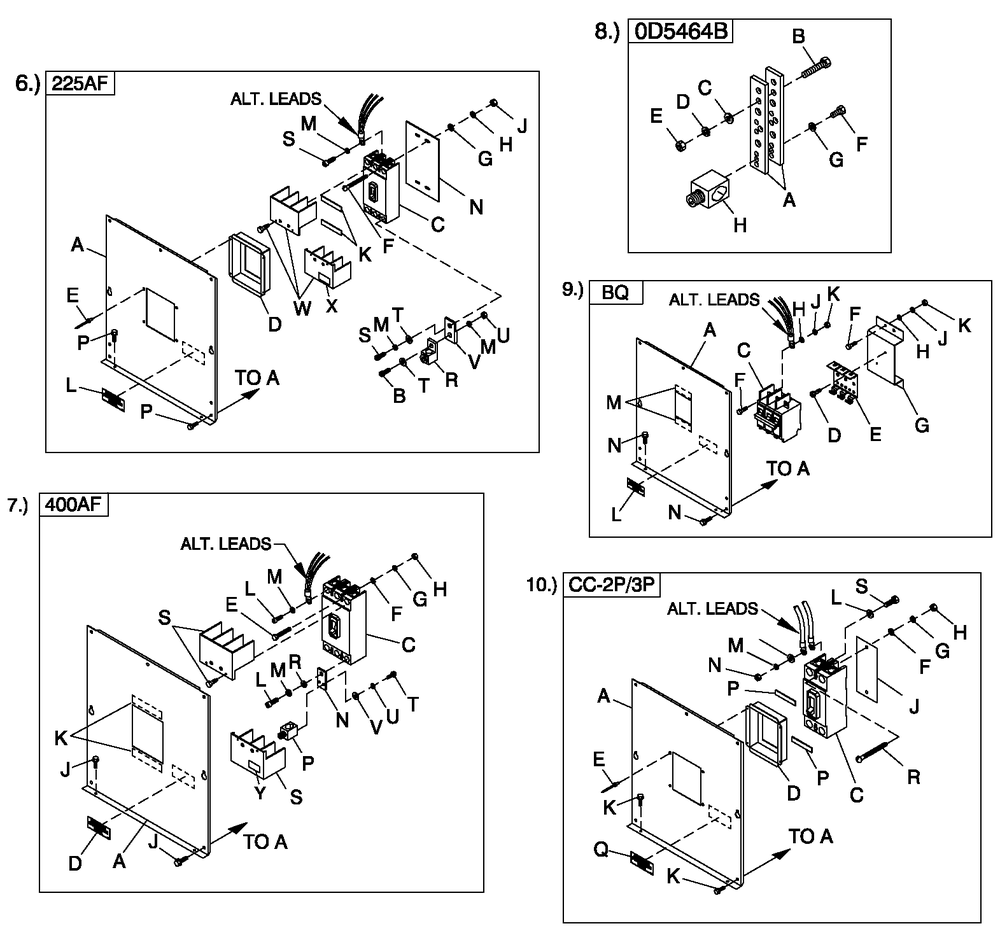 Cpl C2 And C4 Flex Hsb Diagram and Parts List for QT04524ANSY (5453332 - 5453333)(2009) Generac Generator