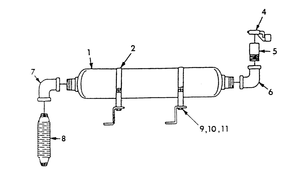 Muffler Diagram and Parts List for 9301-1  Generac Generator