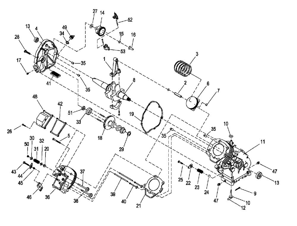 Ev, Xp220 Engine With Evap Lngblock (0j4160) Diagram and Parts List for XP4000 (8559766 - 8559769)(2013) Generac Generator