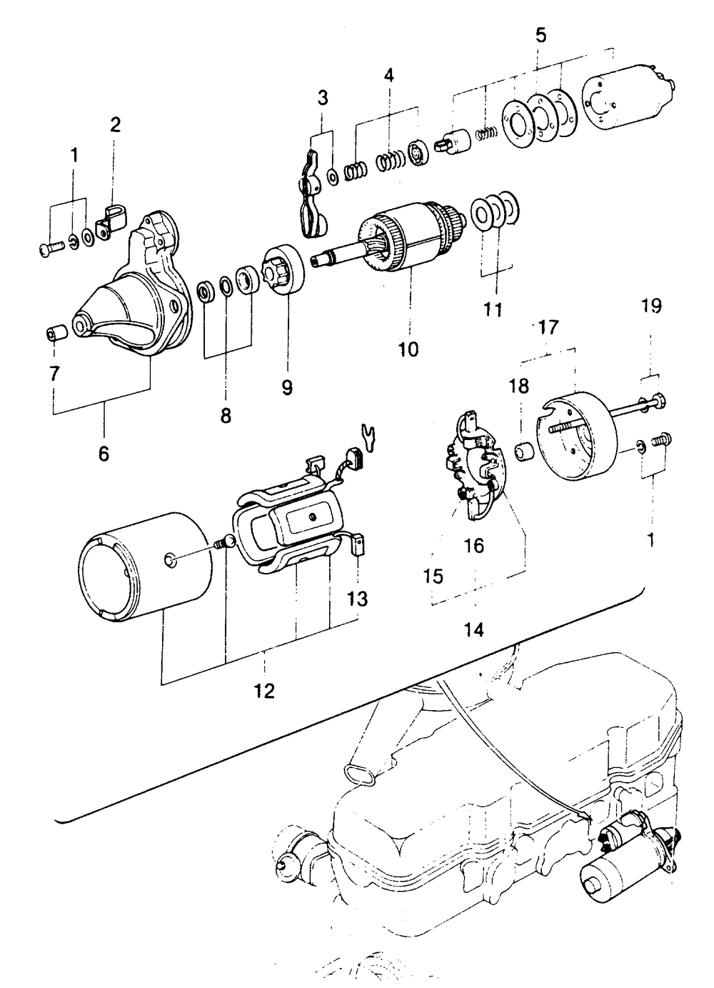 Starter Diagram and Parts List for 8451-0  Generac Welder