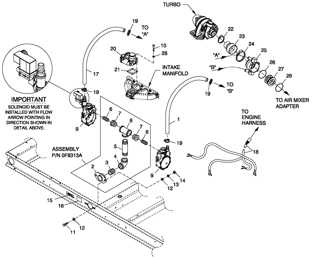 Ev Fuel System Ng 2.4l G2 Turb Diagram and Parts List for ET06024GVSN (5765269)(2010) Generac Generator