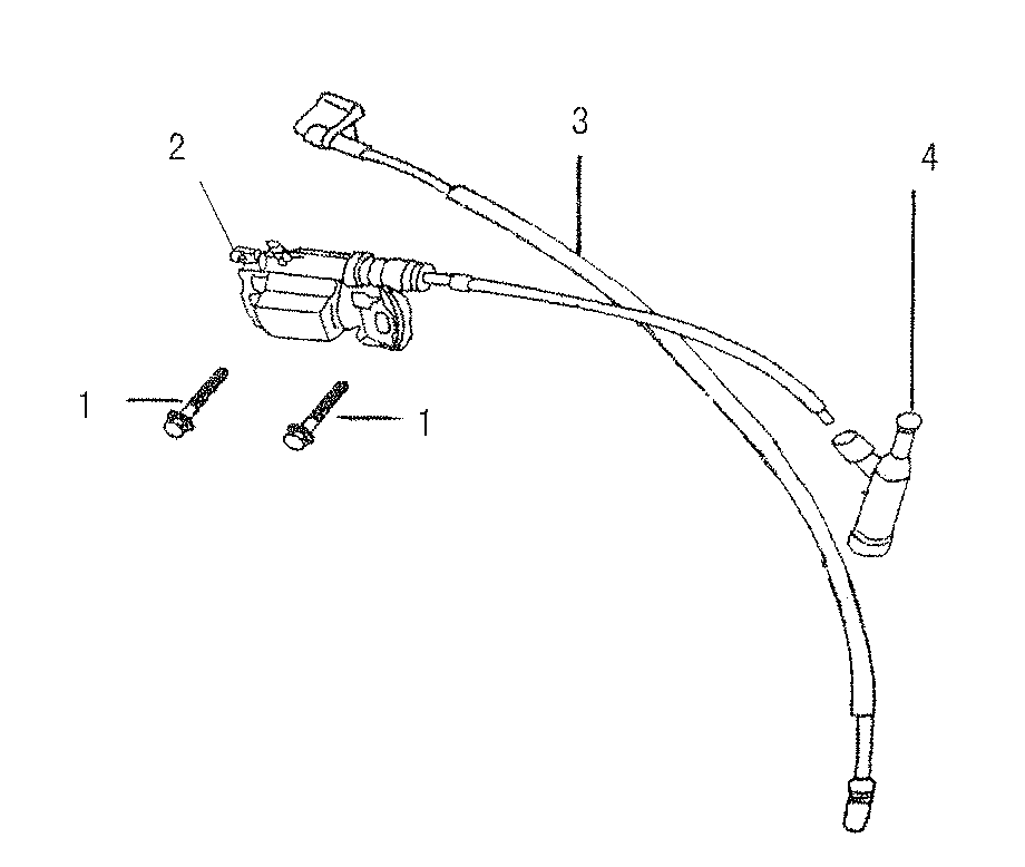 Ignition Coil Diagram and Parts List for 0057890 (7118013D - 7945934D)(2013) Generac Generator