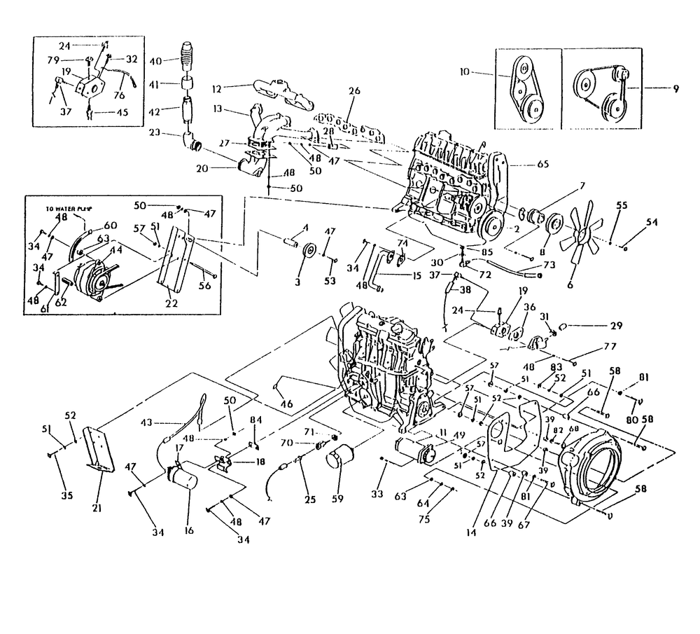 Engine Parts Diagram and Parts List for 0589-2  Generac Generator