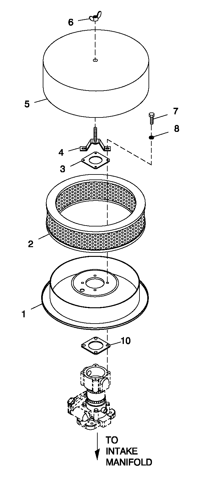 Air Cleaner 3.9l Chrysler-C2 Diagram and Parts List for 0052220 (4342931 - 5326657)(2014) Generac Generator
